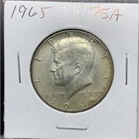 1965 JFK SILVER HALF DOLLAR