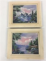 2 Signed Paintings ~ 11" x 13"