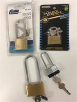 4 New & Used Padlocks with Keys