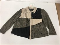 TanJay Petites Full Zip Sweater ~ No Size Tag....