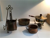 Lot of 4 Copper & Brass Items