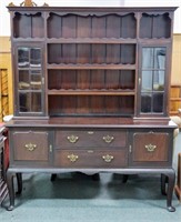MAHOGANY - QUEEN ANNE STYLE HUTCH