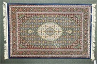 4' X 6' PERSIAN STYLE AREA RUG - BLUE
