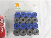Pet Waste Bag Refills, 16 Rolls, 15 Bags Ea, 240