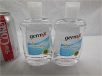 (2) Germ-X Moisturizing Hand Sanitizer 8oz