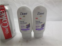 (2) Dove Moisturizing Hand Sanitizer Lavender