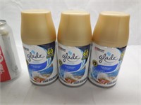 (3) Glade Automatic Spray Refills Blue Odyssey