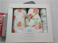 (3) Baby Flannel Receiving Blankets