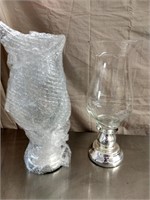 Matching 15" Glass Vases