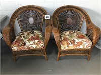 (2) Wicker Chairs (Like New)