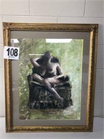 Framed Oil Painting 28"Wx34"T