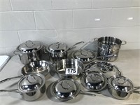 Large Assortment of Calphalon Pots & Pans
