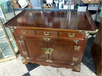 Vintage Asian Themed Side Table/Night Stand