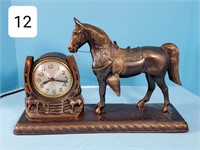 Sessions Western Horse Clock