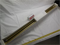 Curtain Rod Soft Brass Finish 66-120"