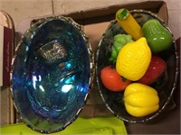 Glass Fruit, Carnival Glass Bowls