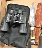 Barska 10x50 Binoculars, Large Soligen Blade Knife