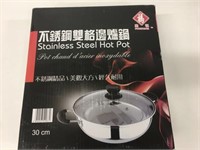 30cm Stainless Steel Hot Pot ~ New