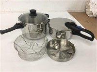 Fresco Stainless Steel Pressure Cooker Pot Set