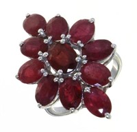 Natural 7.44 ct Ruby Cocktail Ring