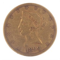 1899 Liberty Head $10.00 Gold Eagle