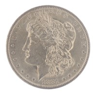 1881 New Orleans AU Morgan Silver Dollar