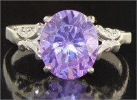 Beautiful Oval Lavender Designer Ring