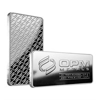 10 Ounce - OPM Metals .999+ Fine Pure Silver Bar