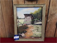 Framed Outhouse Print by M. Knox
