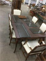Dining room table, 72”x44”, 3 leaves 22in wide,