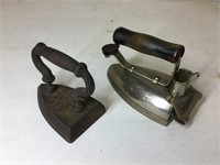 Two small antique irons