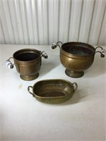 3 small brass pieces