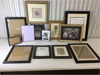 Large lot of picture frames and pictures