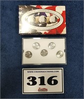 2002 Platinum State Quarter Set