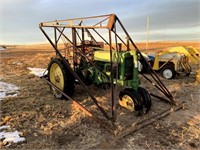 1942 John Deere G Tractor with Cable Loader