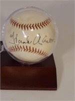 Hank Aaron Baseball w/ Display Case JSA Z59435