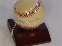 Mickey Mantle Baseball w/ Display Case JSA Z35015