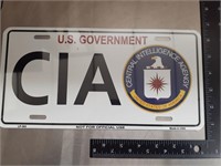 CIA license plate