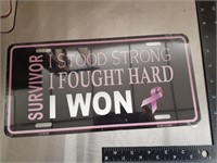 Breast cancer license plate