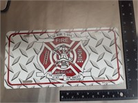 Fireman license plate