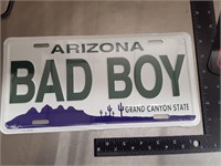 Bad Boy license plate