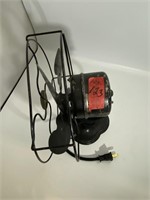 Vintage Black Rotating Office Desk Fan