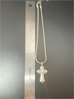 Brighton Cross Necklace Silver