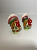 Lot of 2 Turkey Salt and Pepper Shakers