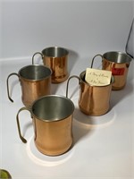 Lot of 5 Coppercraft Mugs / Cups