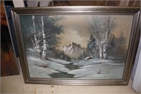 Winter Forest Painting