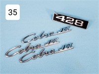 Ford Cobra Jet Old Car Emblems