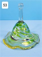 Art Glass Ruffled Bell