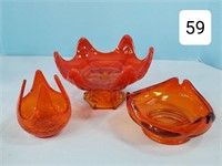 Lot of  Art Glass Candy Dishes