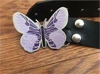Purple Butterfly Belt Buckle